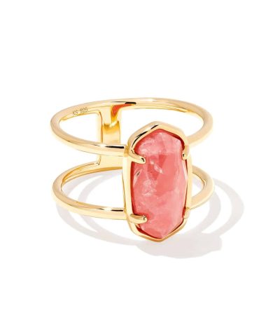 Nhẫn đôi Elyse vàng 18k Vermeil màu hồng
