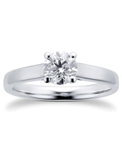 Nhẫn kim cương bạch kim 0,70ct bạch kim